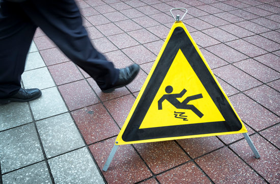slip and fall sign board
